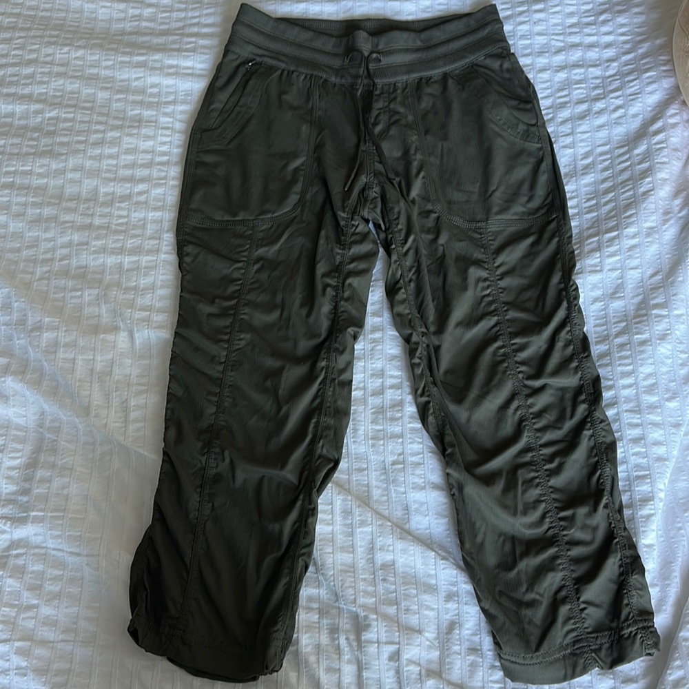 Green North Face Capri Pants
